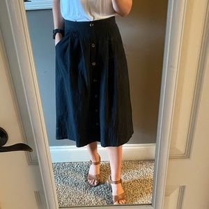 Black Midi Skirt